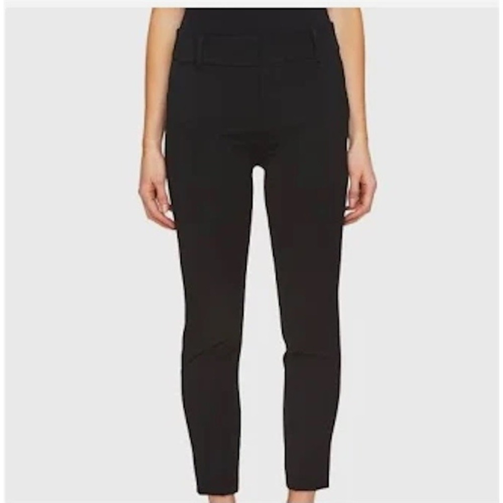 NWT CeCe 12 Essentials Pants Rich Black Stretch Zip Up Trousers 127554
